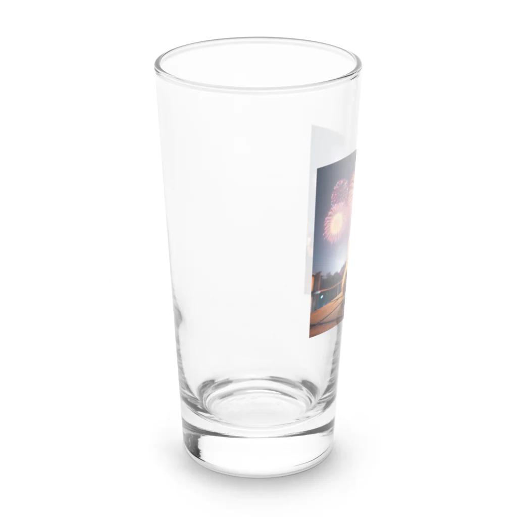 キャットパラダイス☆彡のはなびにゃんこ♡HANABI Long Sized Water Glass :left