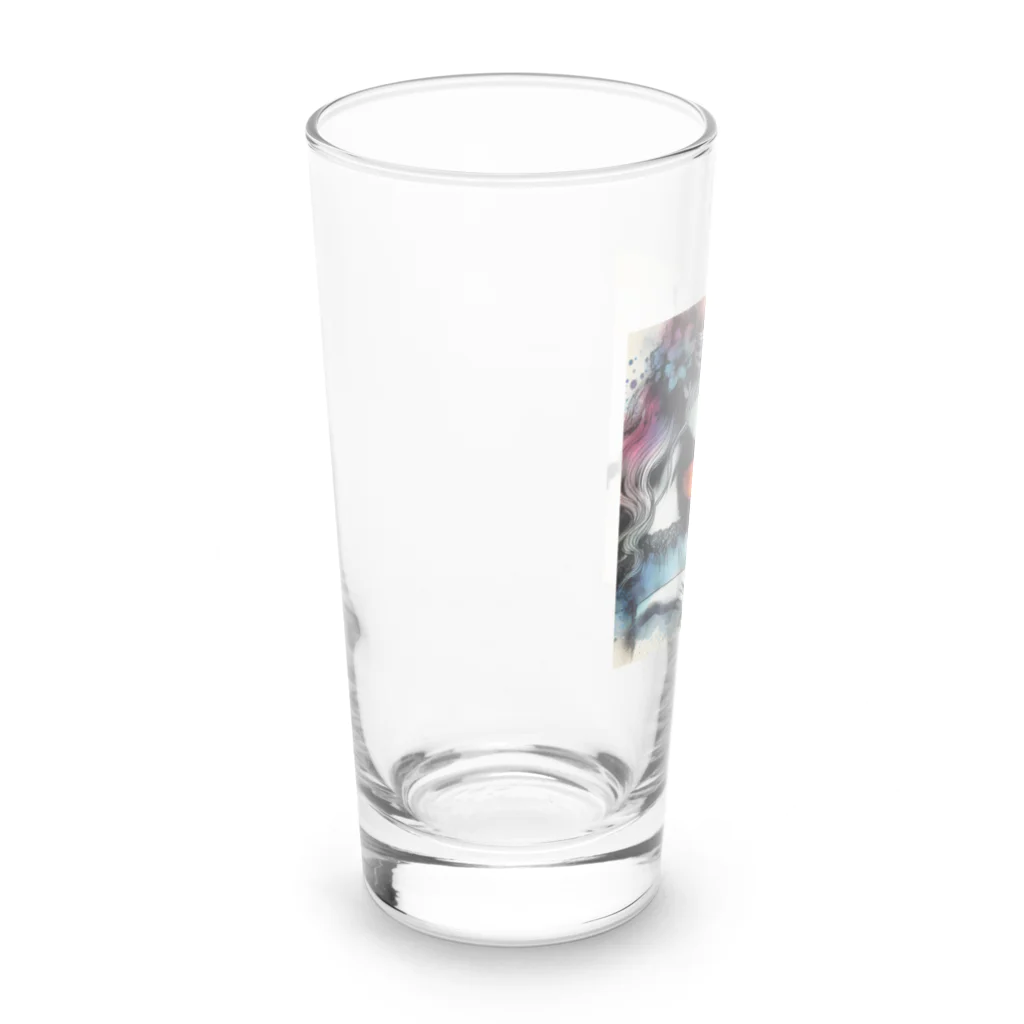 Tomohiro Shigaのお店の女性バイオリニスト Long Sized Water Glass :left