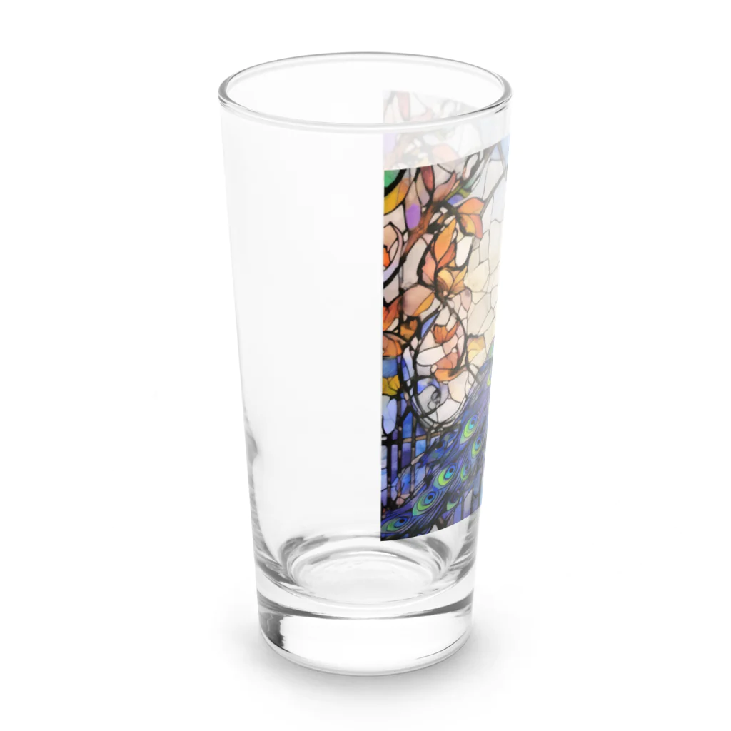 タカヤマ・サイトの絢爛豪華・孔雀 Long Sized Water Glass :left