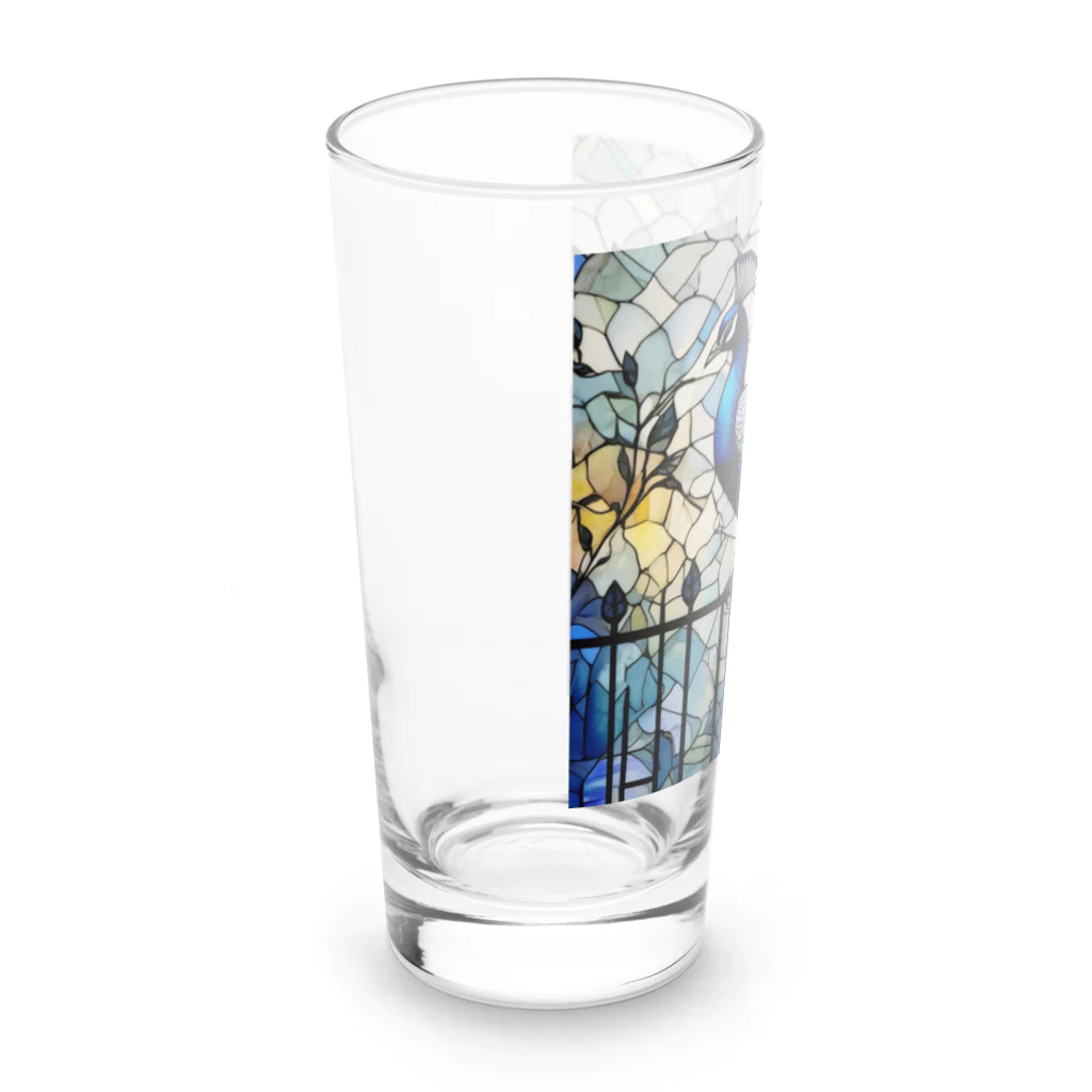 タカヤマ・サイトの錦上添花・孔雀 Long Sized Water Glass :left