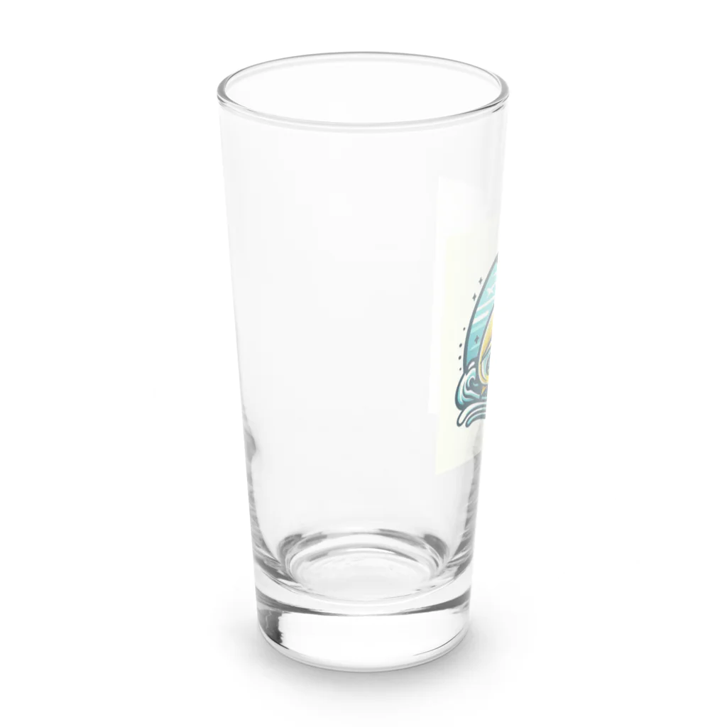 マリンの黄色いサメ Long Sized Water Glass :left