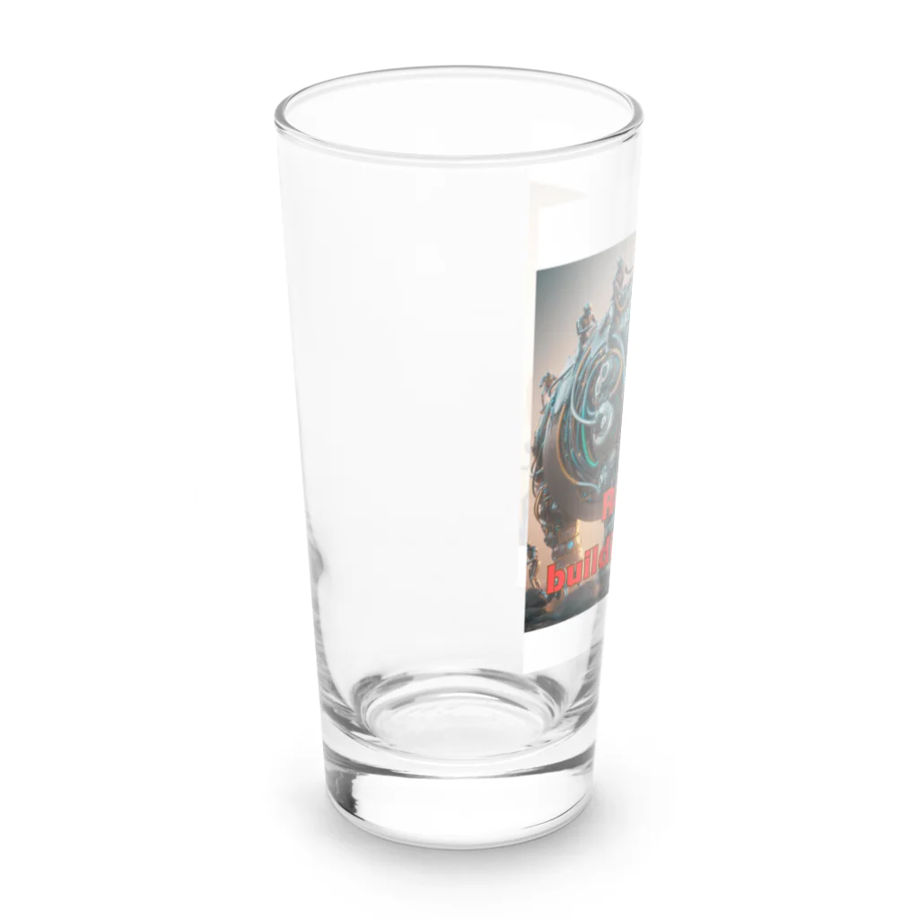 Noah2490のRobots building robots Long Sized Water Glass :left