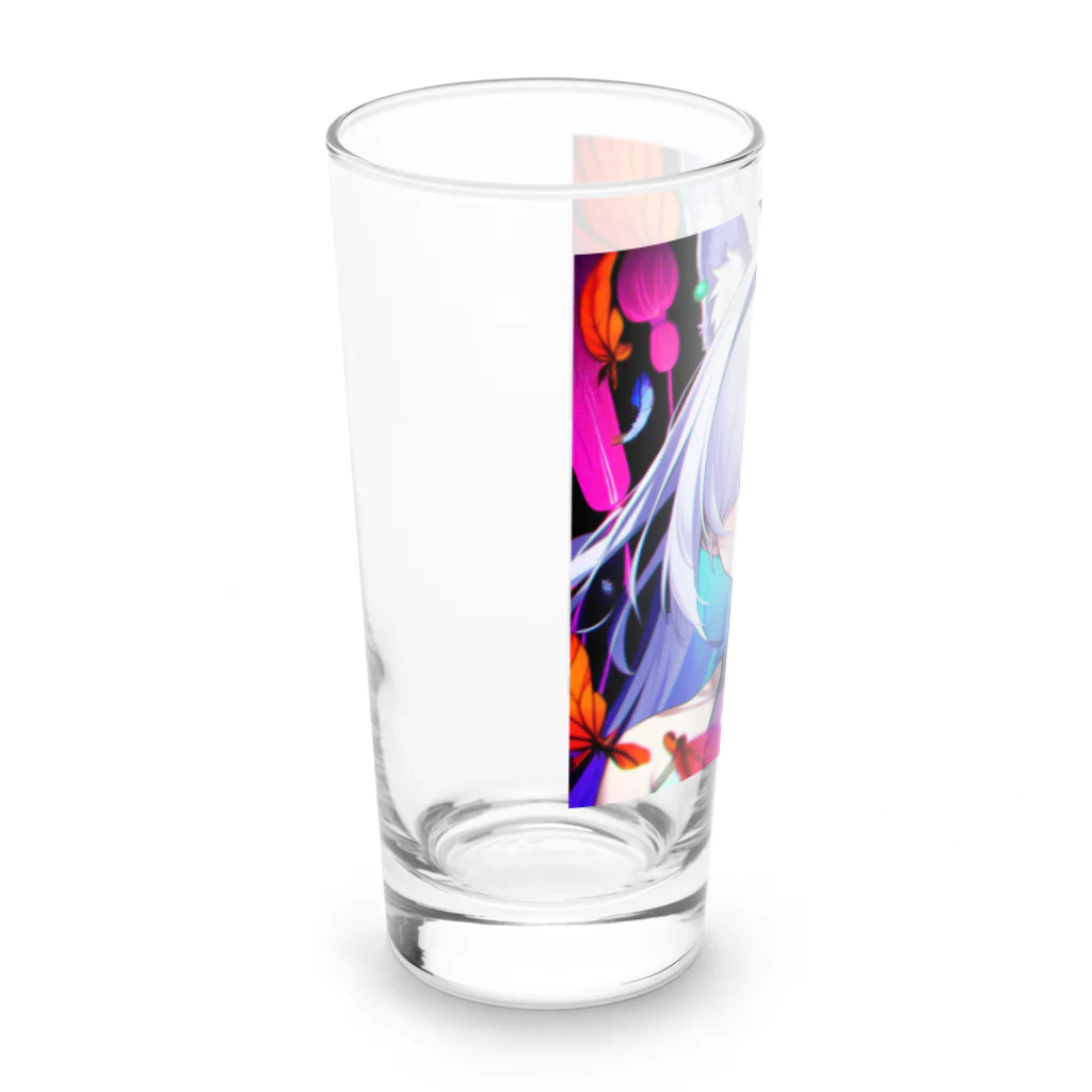 momonekokoの獣耳を持つ美しい女性 Long Sized Water Glass :left