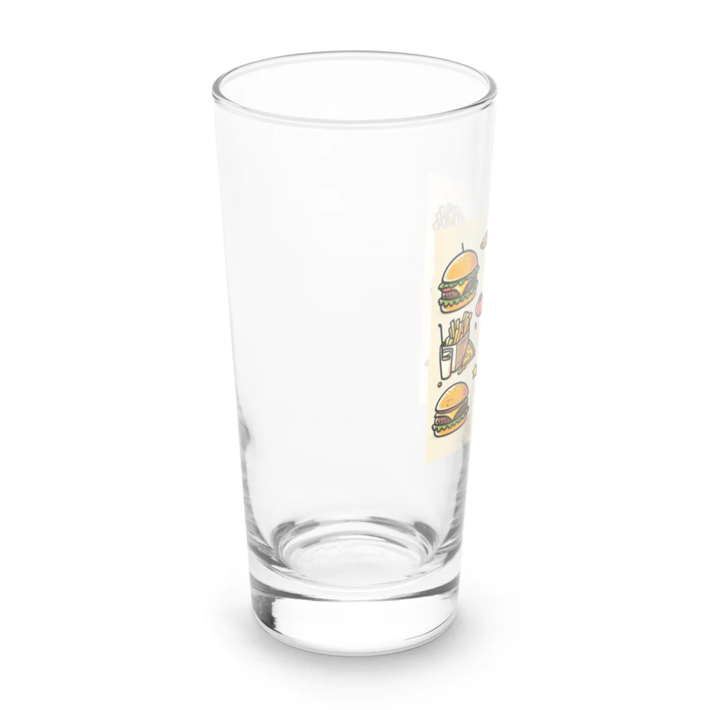 南国のハンバーガー Long Sized Water Glass :left