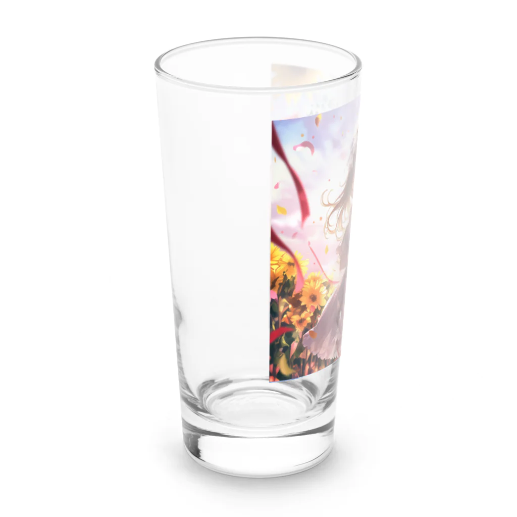 花束娘のDreaming in a Field of Sunflowers Long Sized Water Glass :left