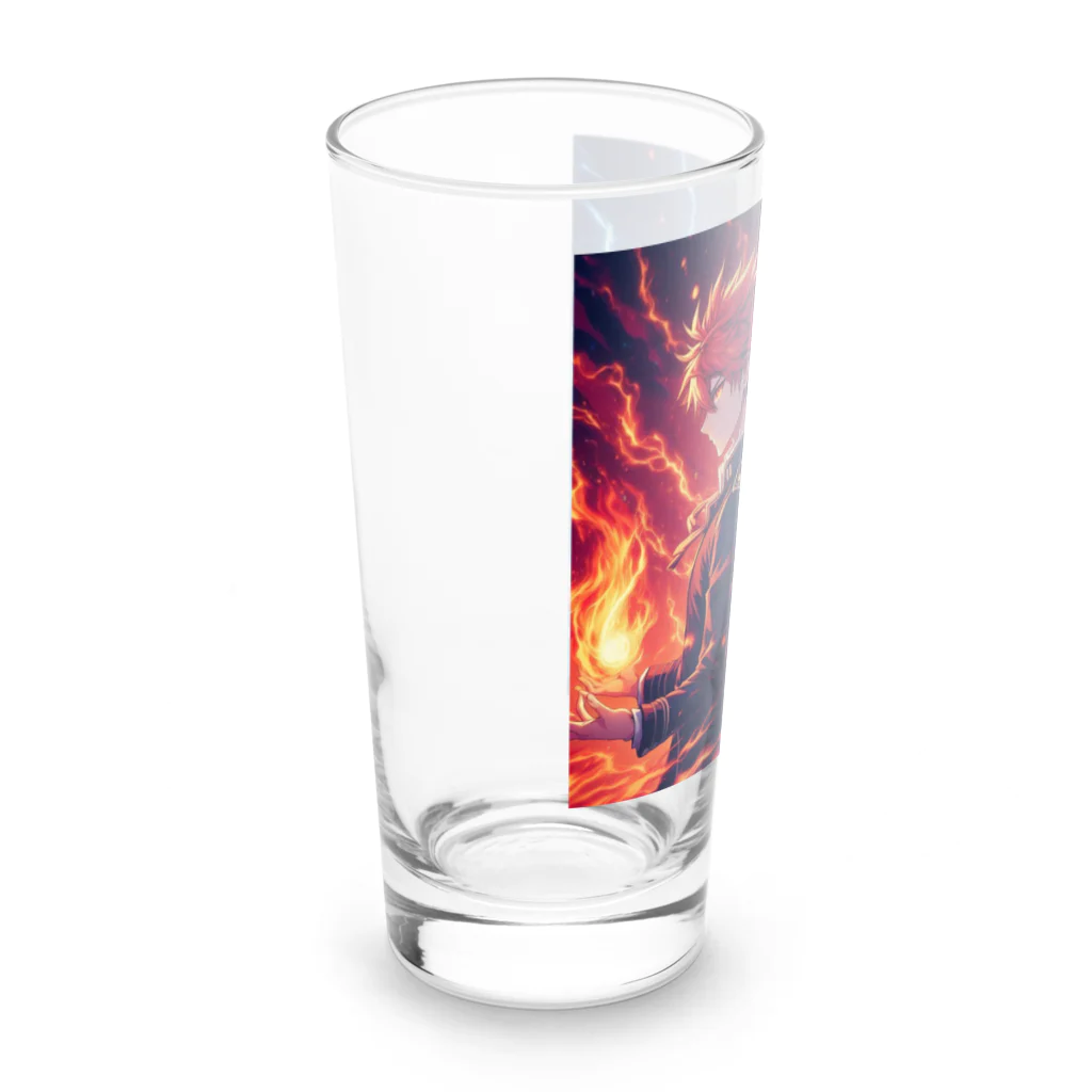 hypergoの炎の使い手炎煌と雷の使い手雷仁 Long Sized Water Glass :left