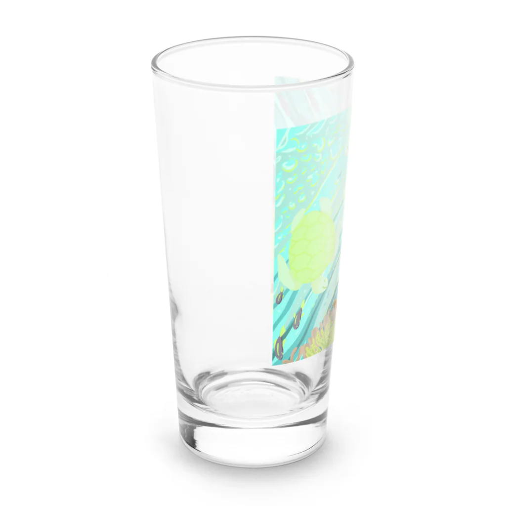 ariariartのBlue submarine【コラボ作品】 Long Sized Water Glass :left