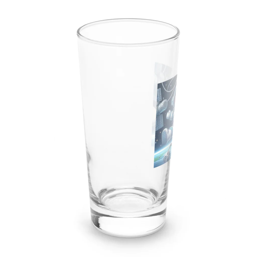 フルヤの宇宙で漂う宇宙飛行猫 Long Sized Water Glass :left