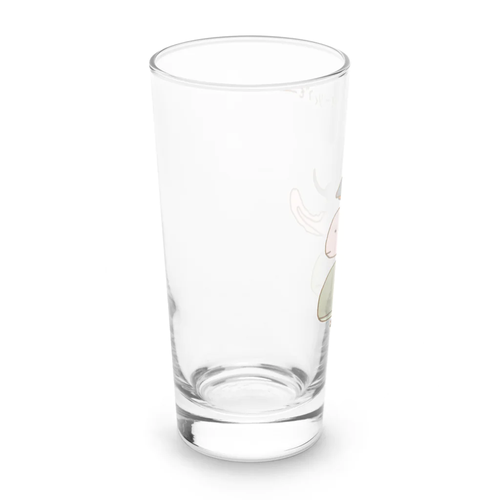 Siderunの館 B2の画伯チックな両生類（ブレーメンの音楽隊風） Long Sized Water Glass :left