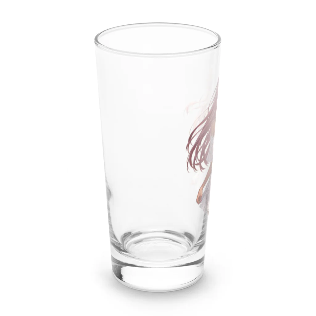 ヴィヴィオのオフショルダーレースアップワンピース Long Sized Water Glass :left