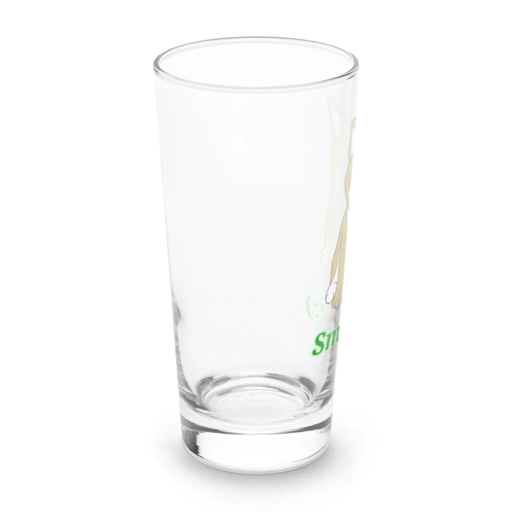 Lily bird（リリーバード）のにこにこ柴犬 英語ロゴ入り Long Sized Water Glass :left