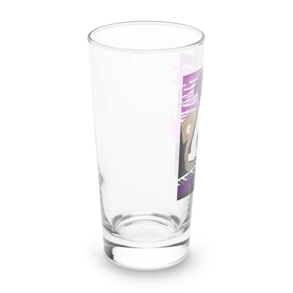 アインシュタインキャットのおもしろ写楽 Long Sized Water Glass :left