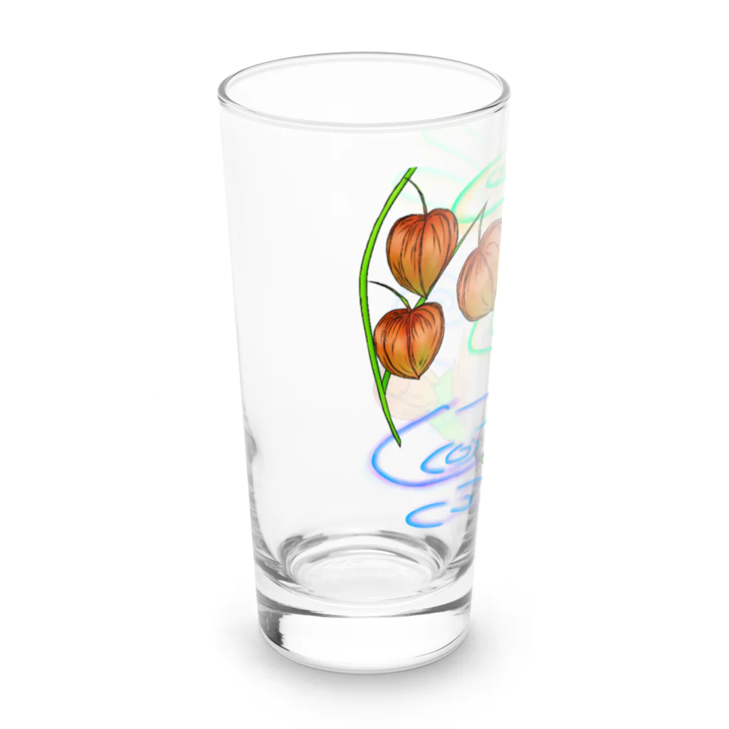 Lily bird（リリーバード）の枝つきホオズキ 水紋（和柄）その2 Long Sized Water Glass :left