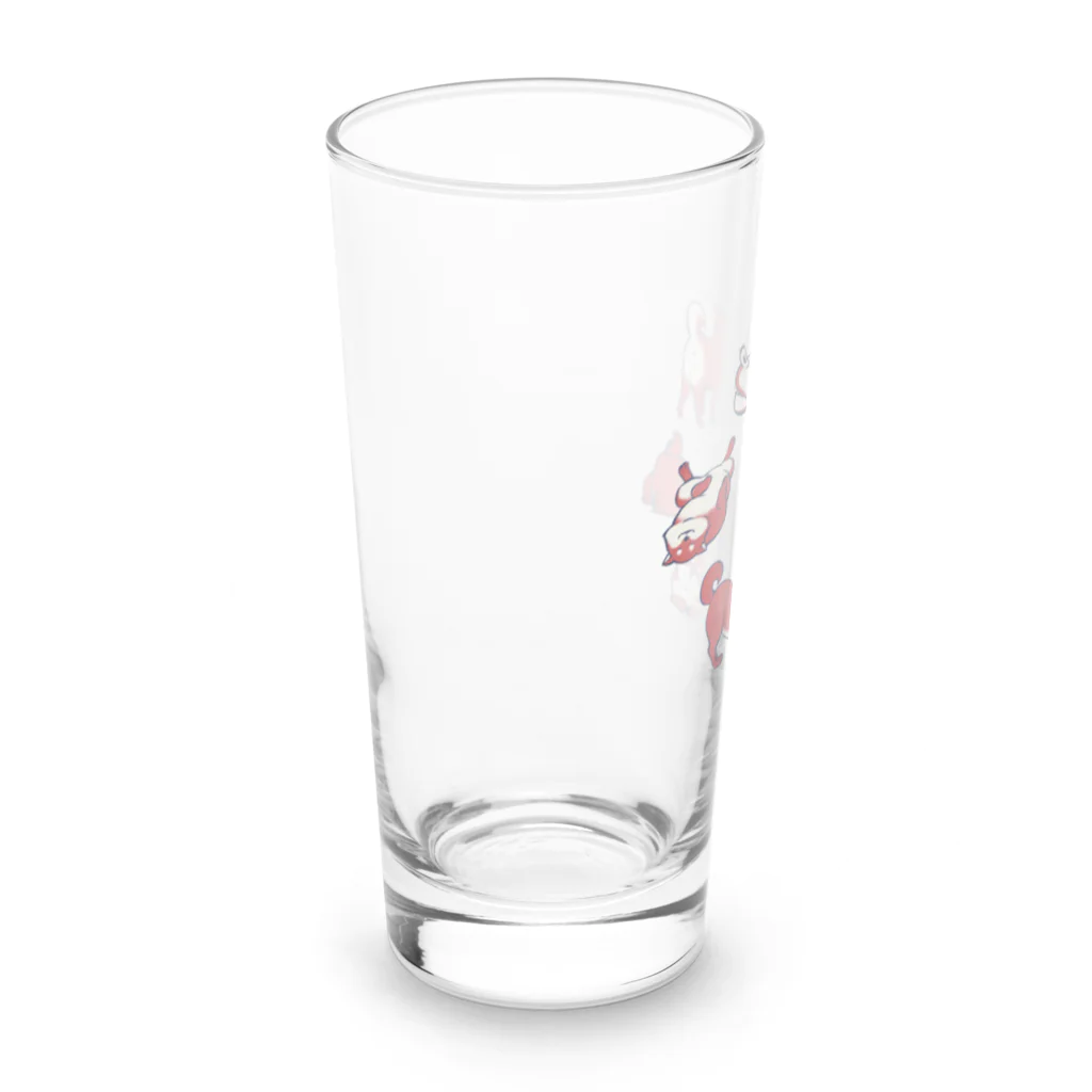 IZANAMI by Akane Yabushitaの【日本レトロ#18】柴犬 Long Sized Water Glass :left