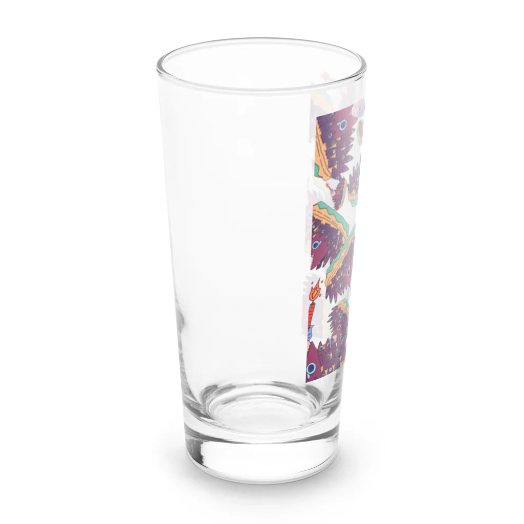 ベクのアイテム屋の空見上げるサカナたち Long Sized Water Glass :left