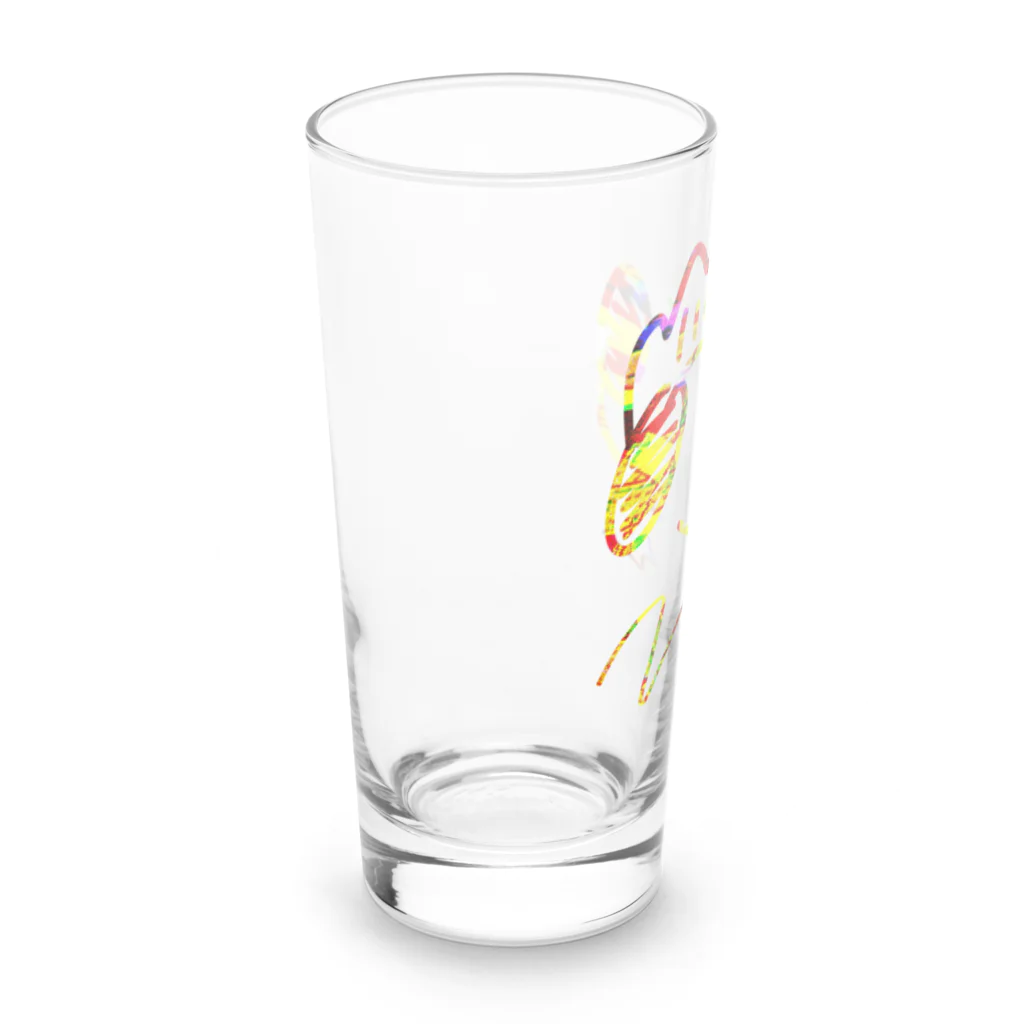 約束の場末×はとみ図案のいぬきんぐCOLORFUL Long Sized Water Glass :left