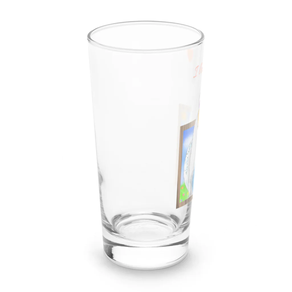 Lily bird（リリーバード）のどーん！とピーコちゃん ロゴ入り① Long Sized Water Glass :left