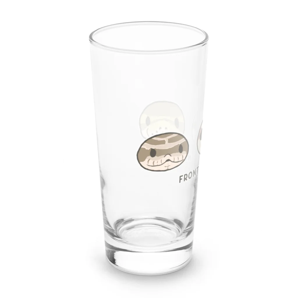 みけにょろのFront face snake Long Sized Water Glass :left