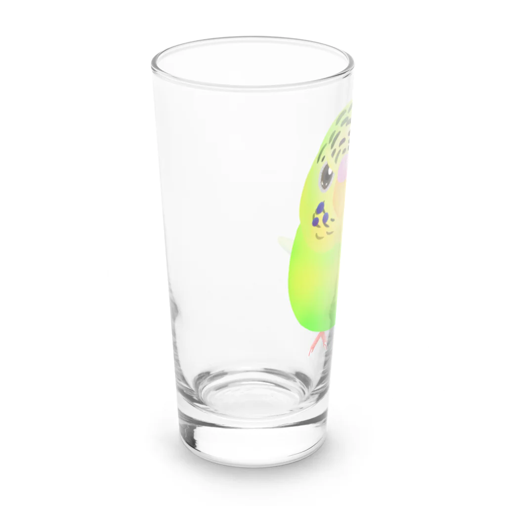 Lily bird（リリーバード）のうるうる黄緑ジャンボ① Long Sized Water Glass :left