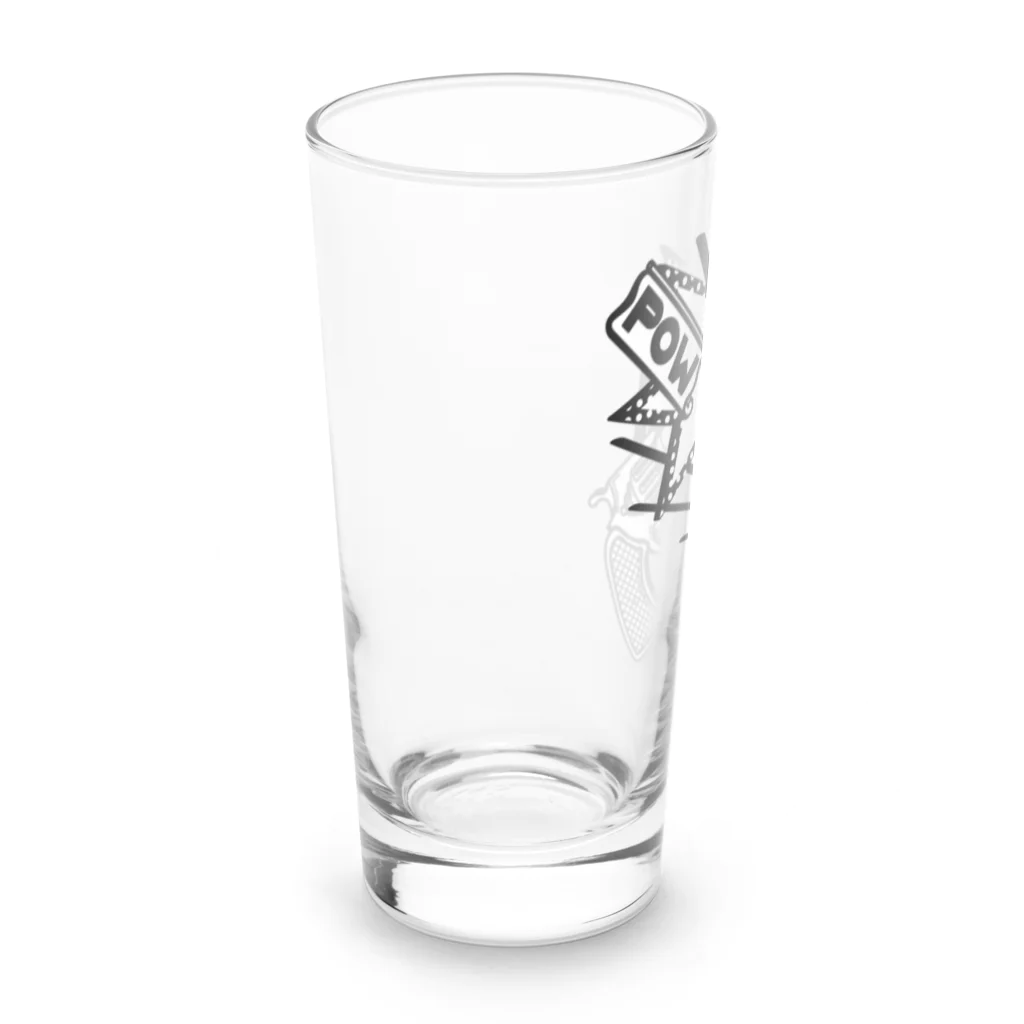 Cɐkeccooのおもちゃのピストル-モノクロ Long Sized Water Glass :left