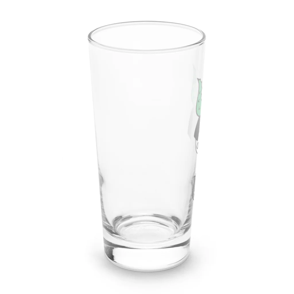 nanaqsaのアロエのアッちゃん下にエケネコ Long Sized Water Glass :left