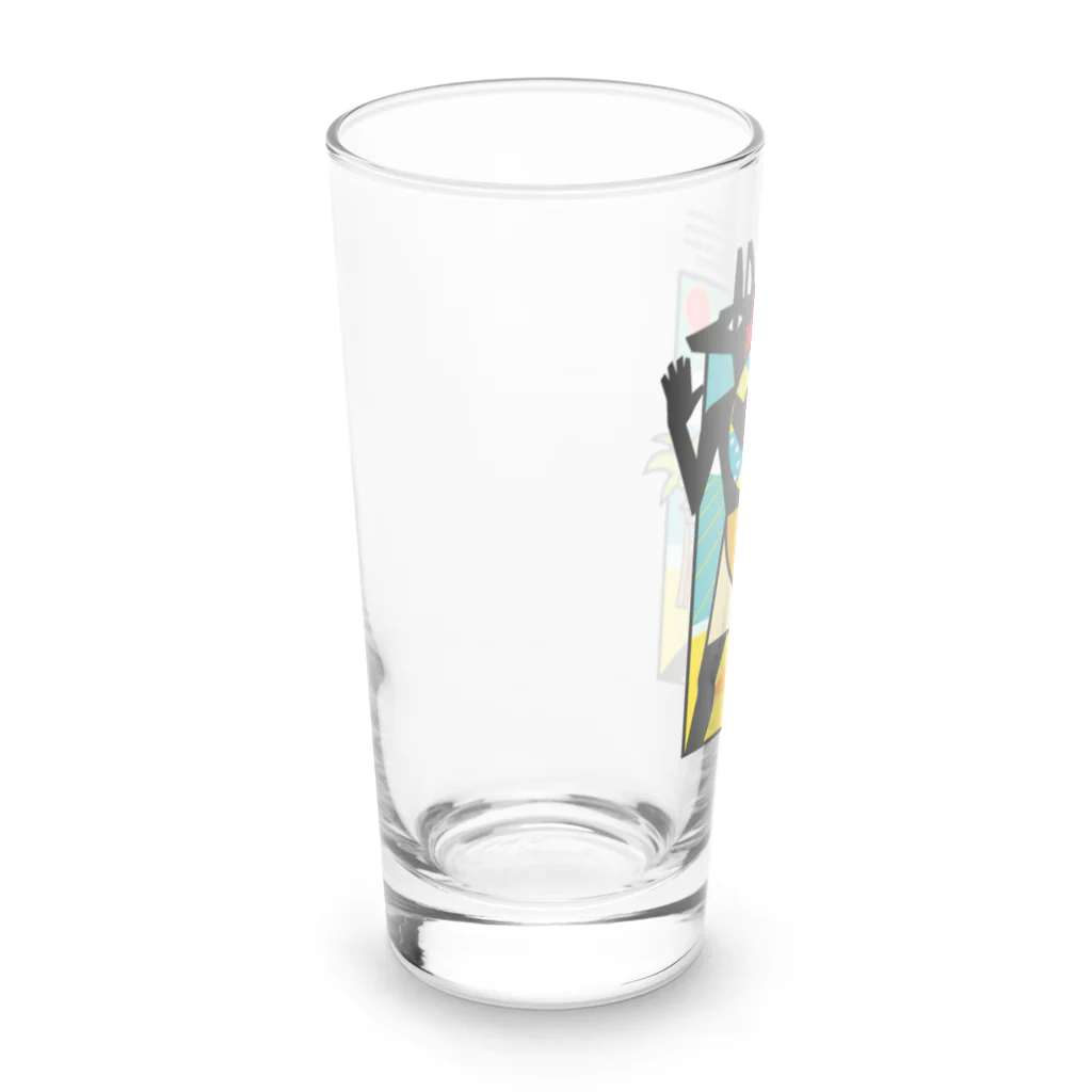 huroshikiの夏のアヌビス神 in the beach Long Sized Water Glass :left