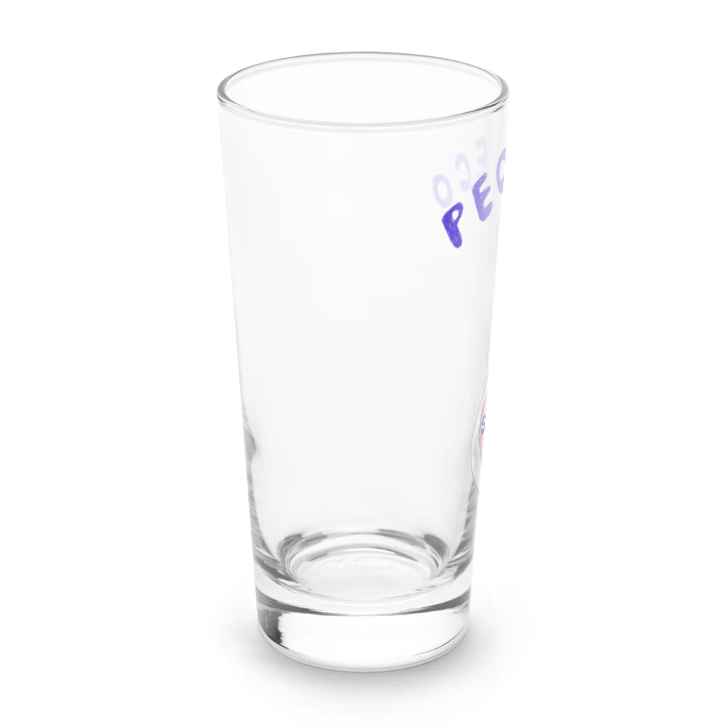 NIKORASU GOのユーモアデザイン「ぺこぺこ」 Long Sized Water Glass :left