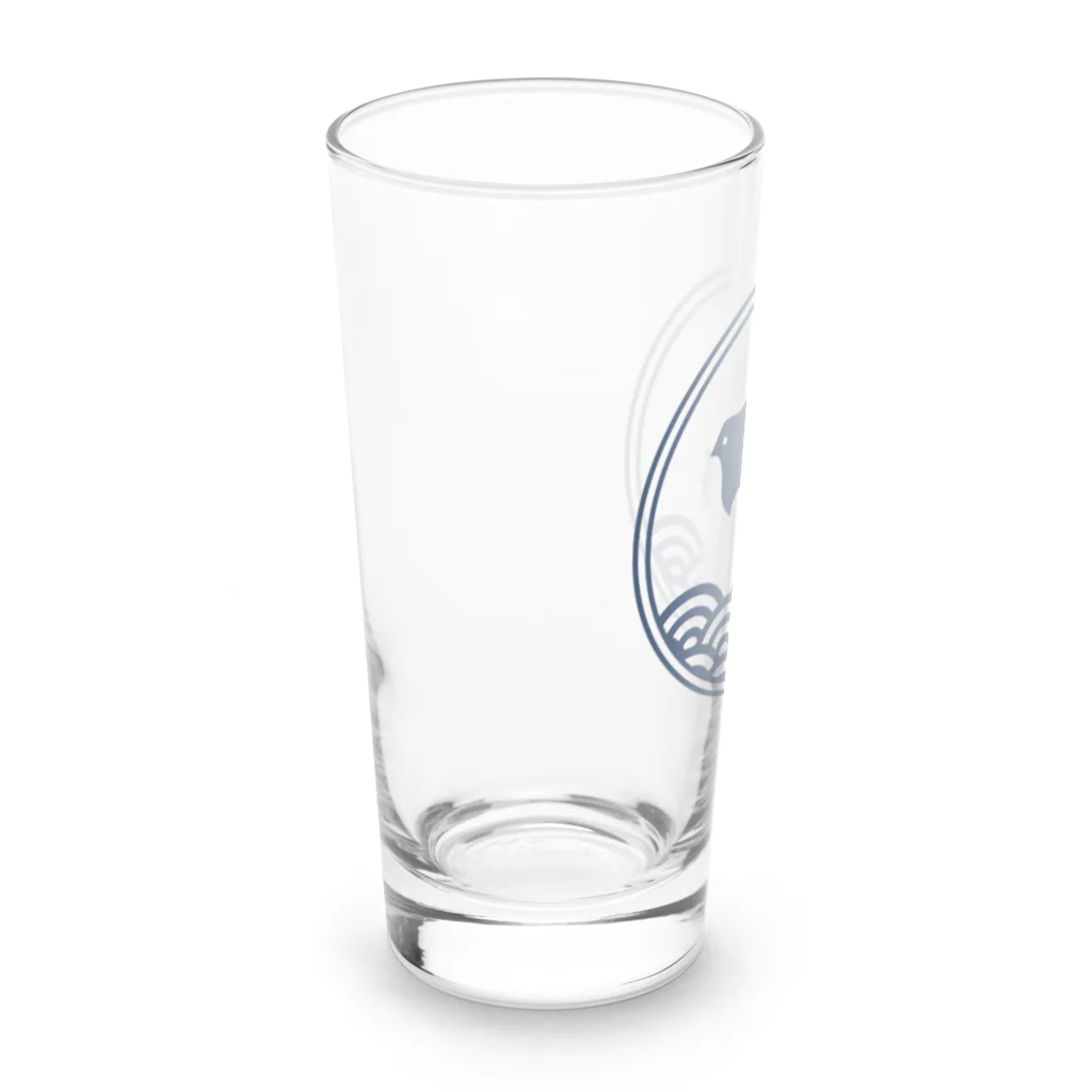 satoharuの千鳥と青海波　 Long Sized Water Glass :left