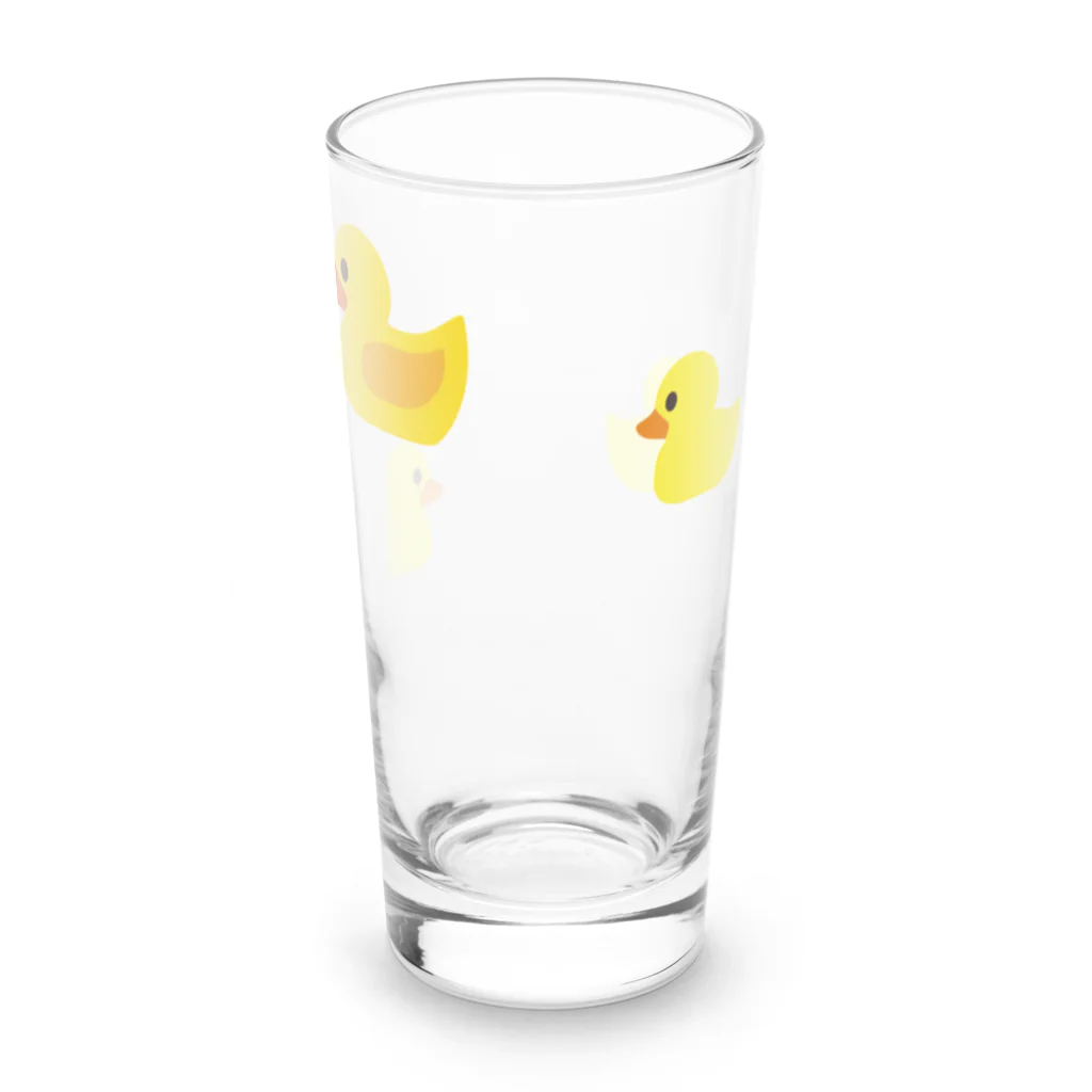 Courage Story ストアのあひる親子 Long Sized Water Glass :left