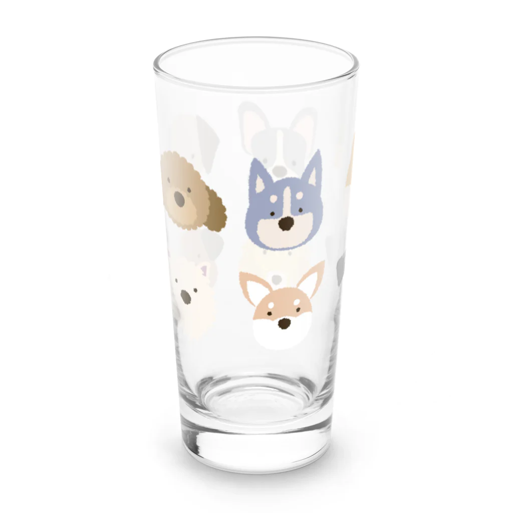 semioticaのわんわん大集合（ゆる） Long Sized Water Glass :left