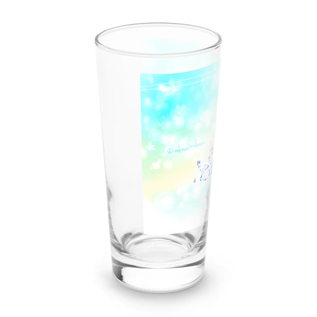 灯さかすのひんやりペンギンましまろう Long Sized Water Glass :left