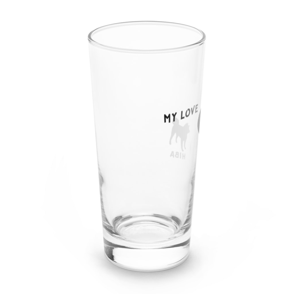 onehappinessのMY LOVE SHIBA（柴犬） Long Sized Water Glass :left
