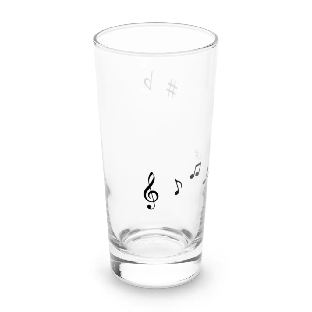 Mona♡ChirolのThe Musical Partyーおんぷのパーティーー Long Sized Water Glass :left