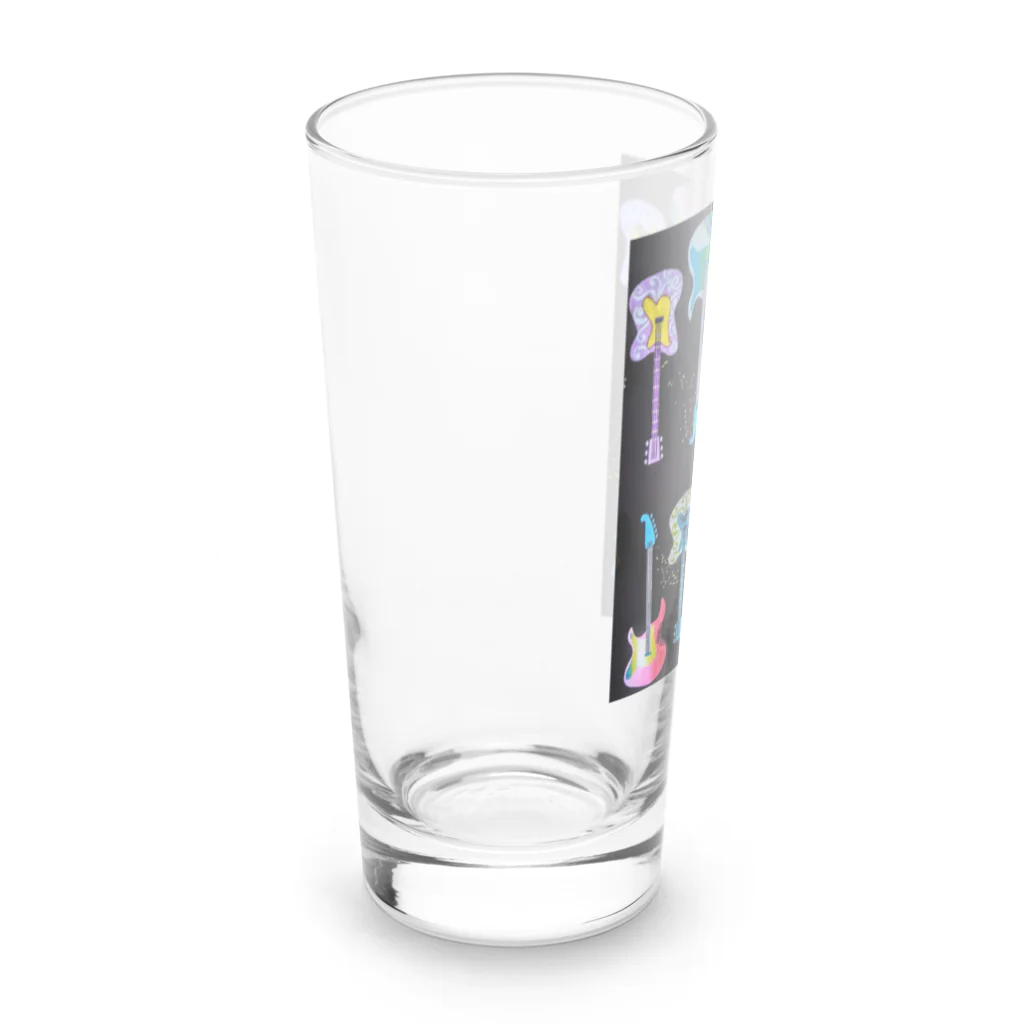 Rock★Star Guitar School 公式Goodsのサイケ🎸ギター Long Sized Water Glass :left