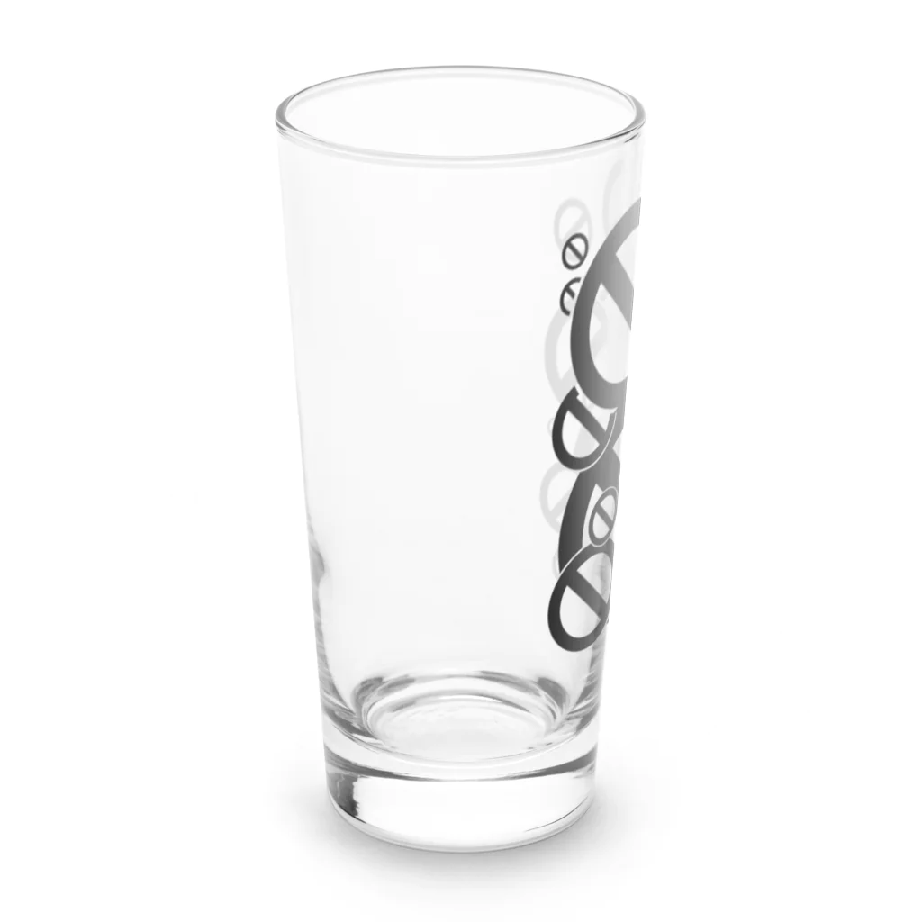 cosmicatiromの沢山の禁止 黒 Long Sized Water Glass :left