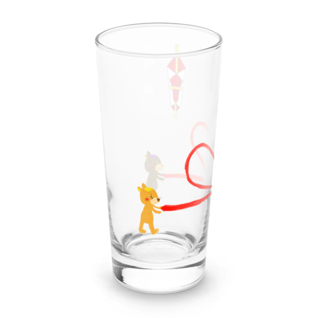 くまのマーク&マクセニのほんの気持ち  Long Sized Water Glass :left