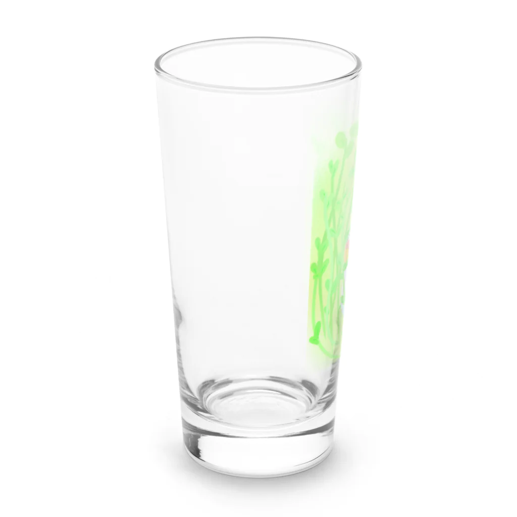 Lily bird（リリーバード）の豆苗まみれのセキセイちゃん Long Sized Water Glass :left