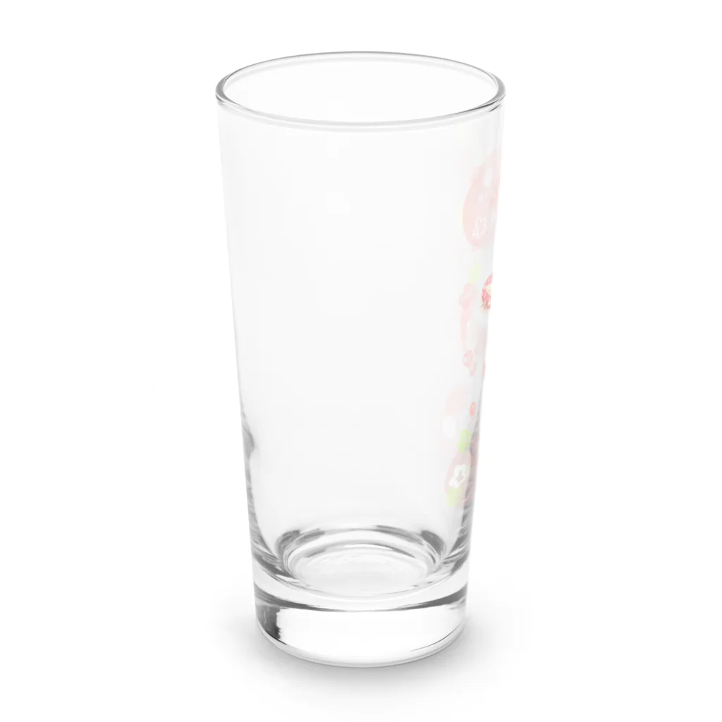 灯さかすのいちごましまろう Long Sized Water Glass :left