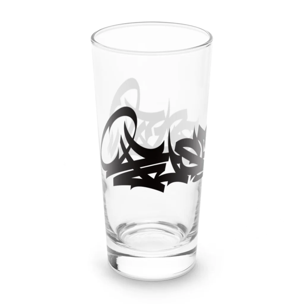 yusponzのロゴ　黒 Long Sized Water Glass :left