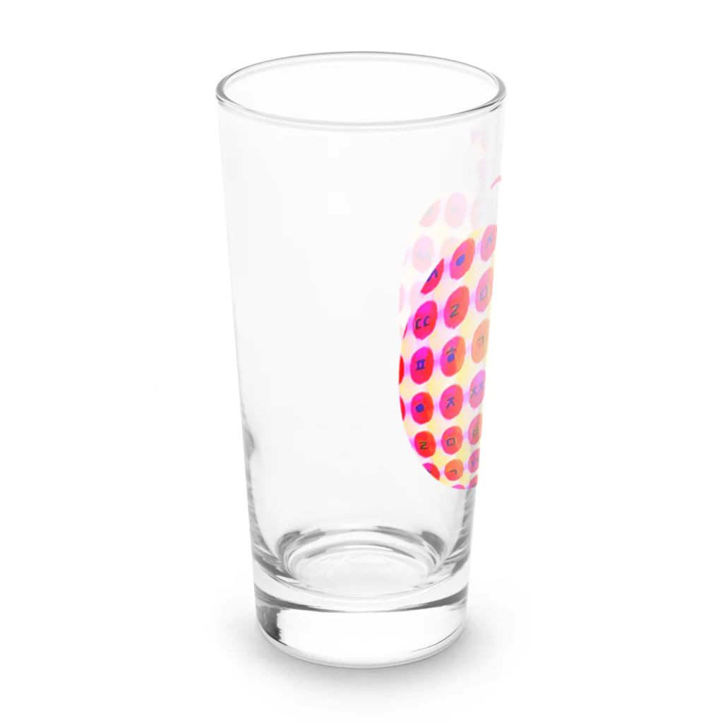 LalaHangeulのはんぐるde林檎　~キュートバージョン~ Long Sized Water Glass :left