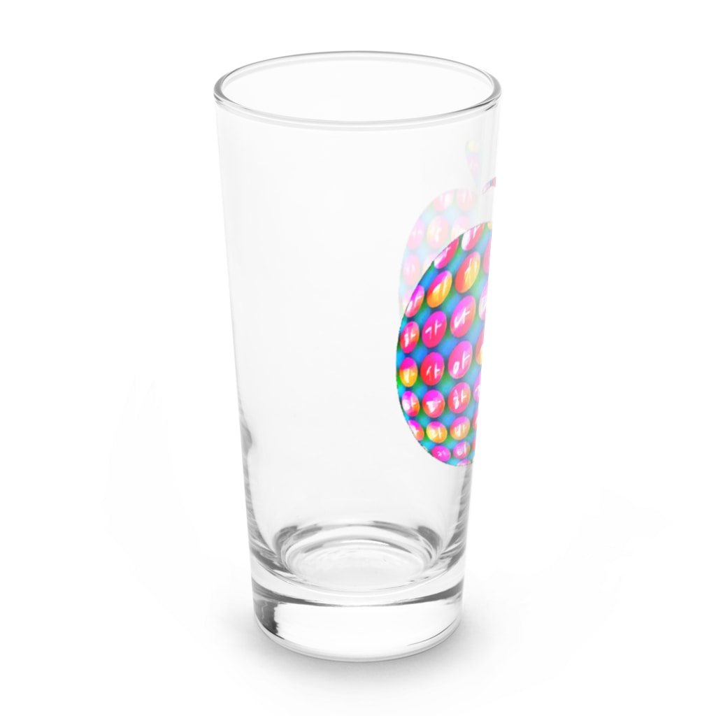 LalaHangeulのりんごスター　~ハングルシリーズ~ Long Sized Water Glass :left
