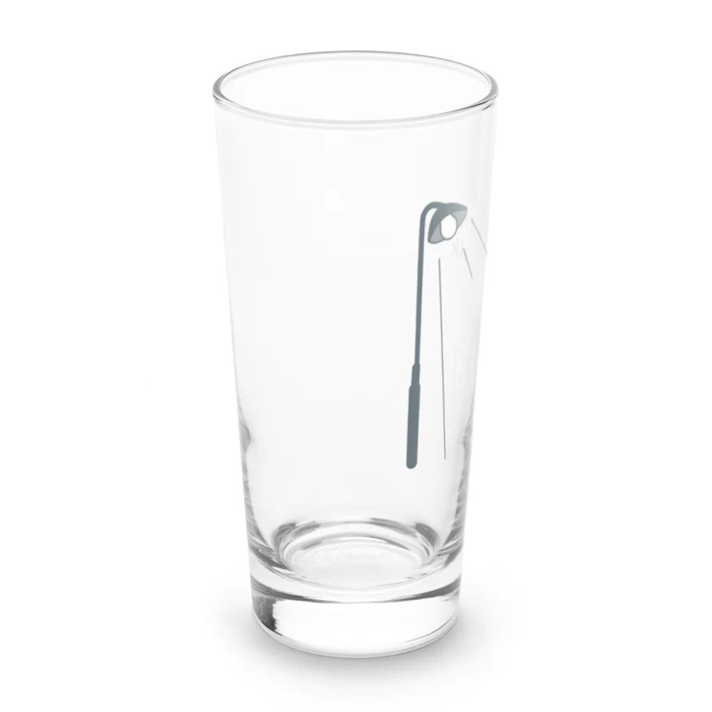 ハナのお店の夜の散歩（白猫） Long Sized Water Glass :left