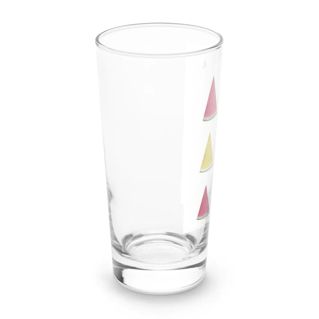 アスパラガスの缶詰めのスイカネコ Long Sized Water Glass :left
