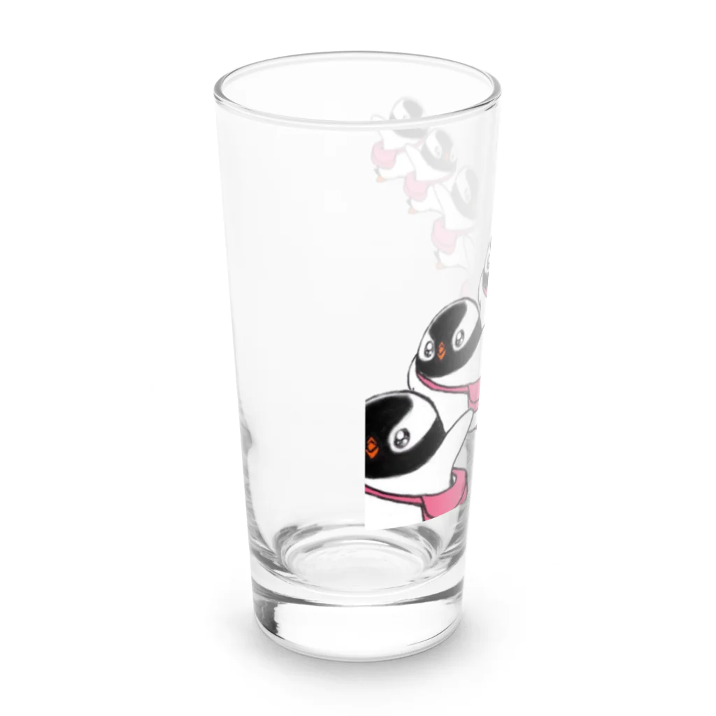 ヤママユ(ヤママユ・ペンギイナ)のプピゴン「ドーン！」 Long Sized Water Glass :left