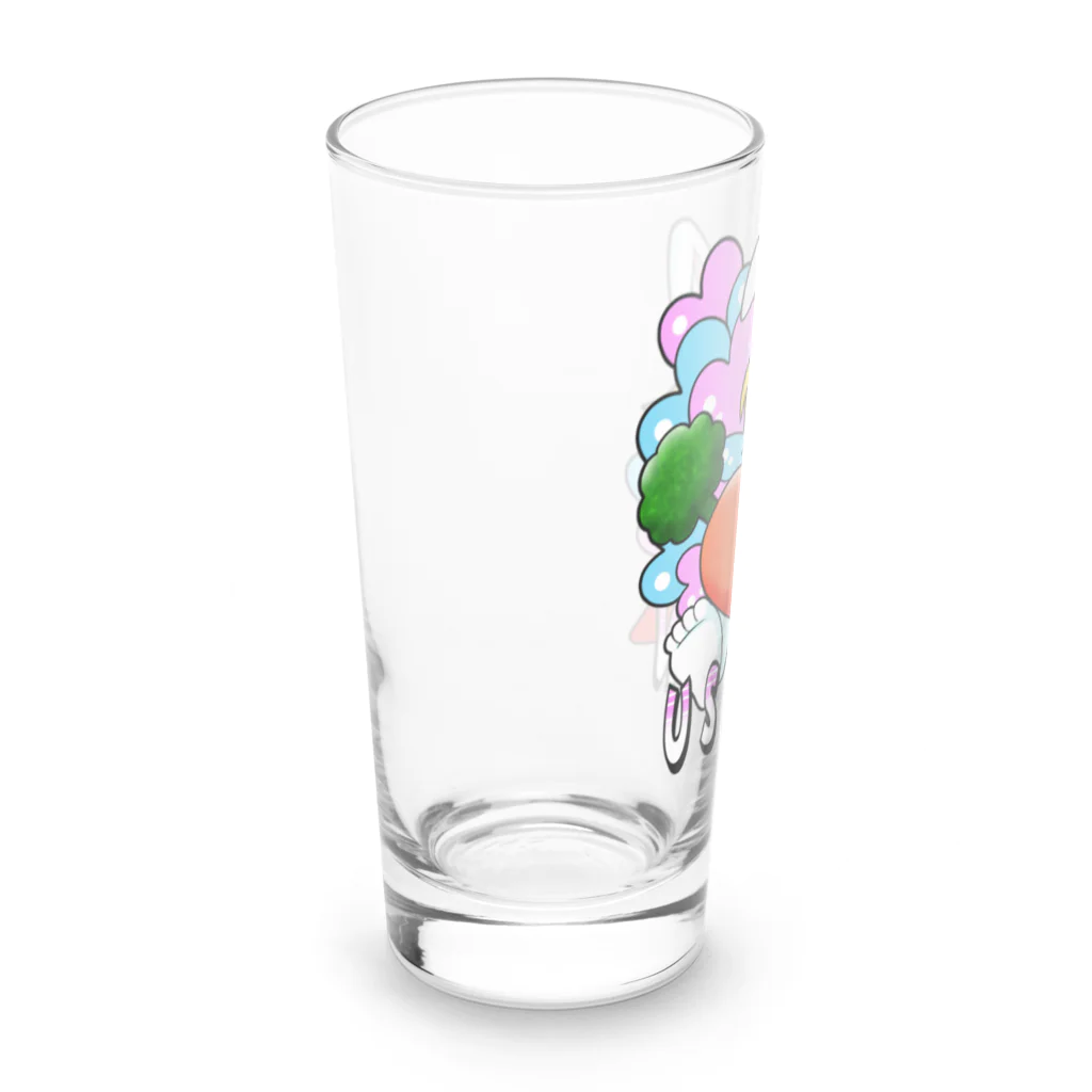 ほしまろずのうさみん(ロゴ入り) Long Sized Water Glass :left