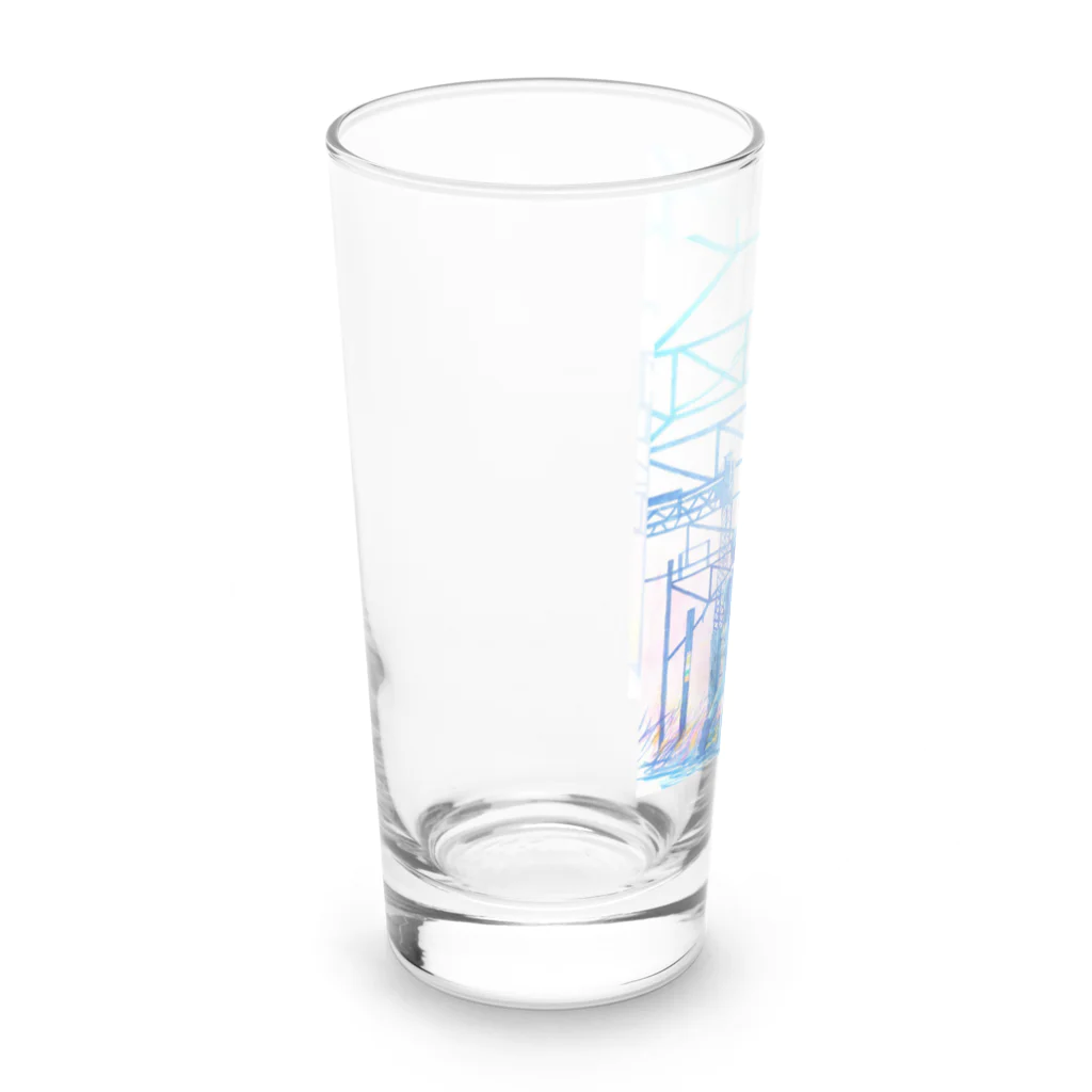 新商品PTオリジナルショップの矢ヶ崎第一閉そく信号機(碓氷線) Long Sized Water Glass :left