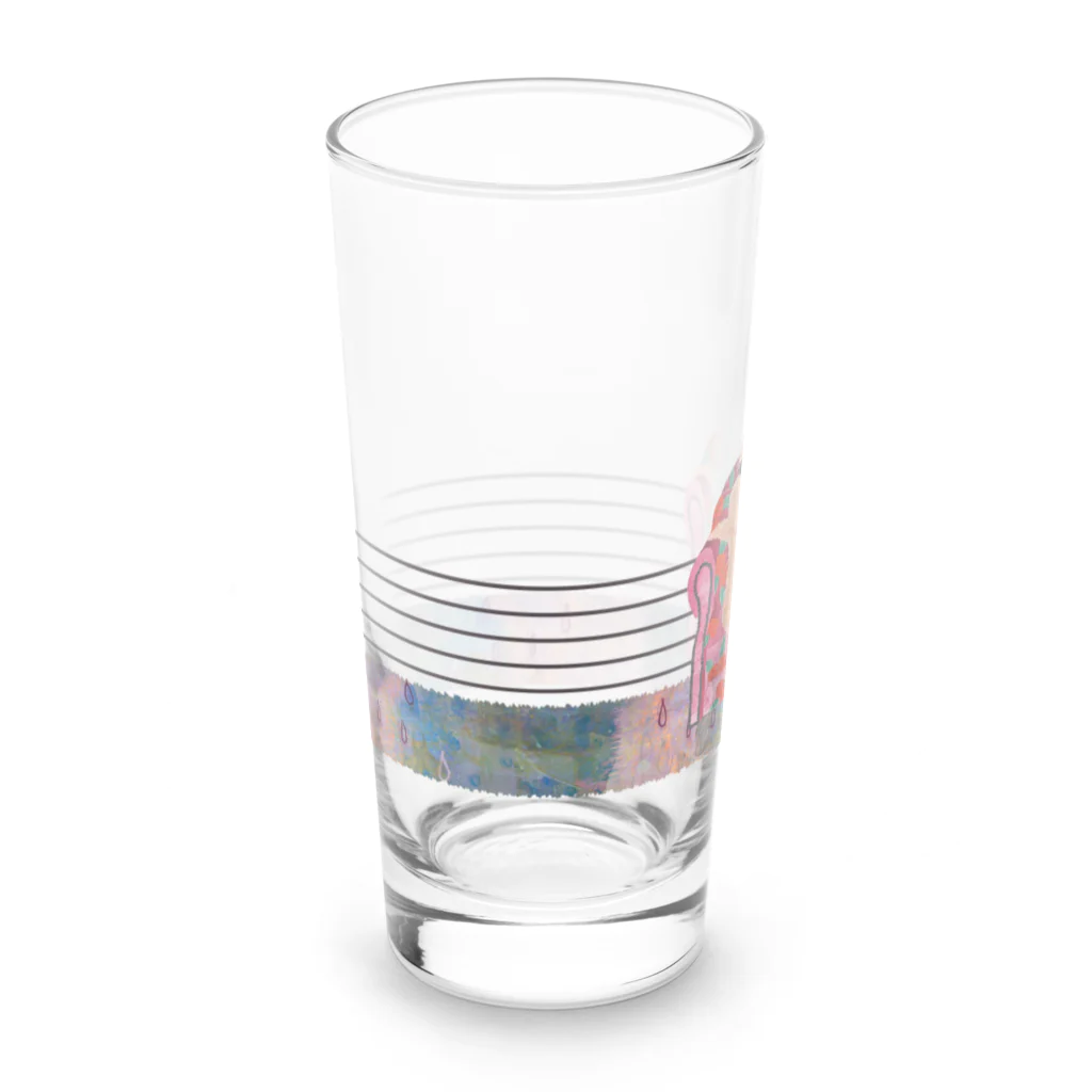  kuriko のえらそうなうさぎのタンブラー Long Sized Water Glass :left