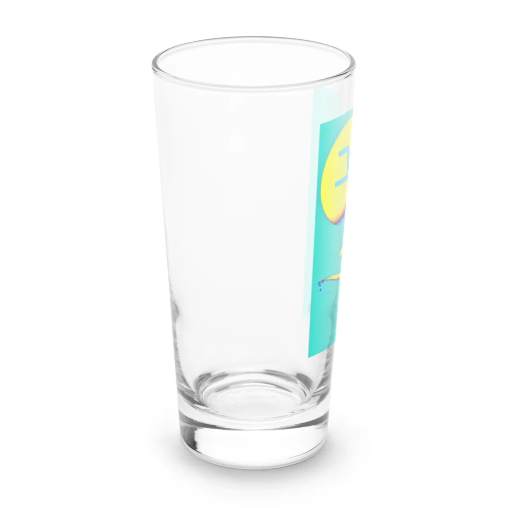 ゆ♪！の写真加工作品グッズ売り場のムーン・ナイト・ゆみっぱ♪！ミントバージョン(自既出サイン入り) Long Sized Water Glass :left