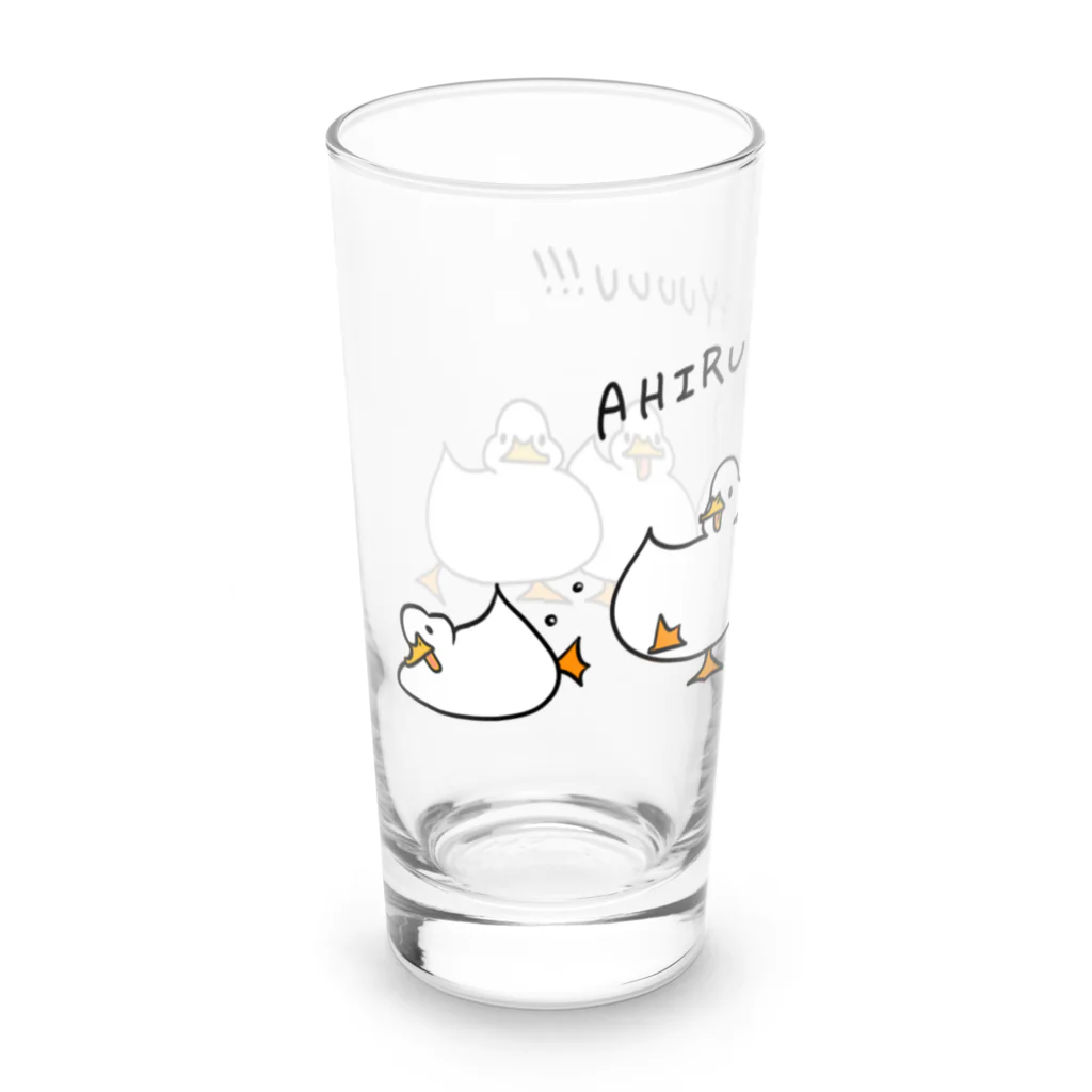 mocaのアヒルむぎゅうう(カラー) Long Sized Water Glass :left