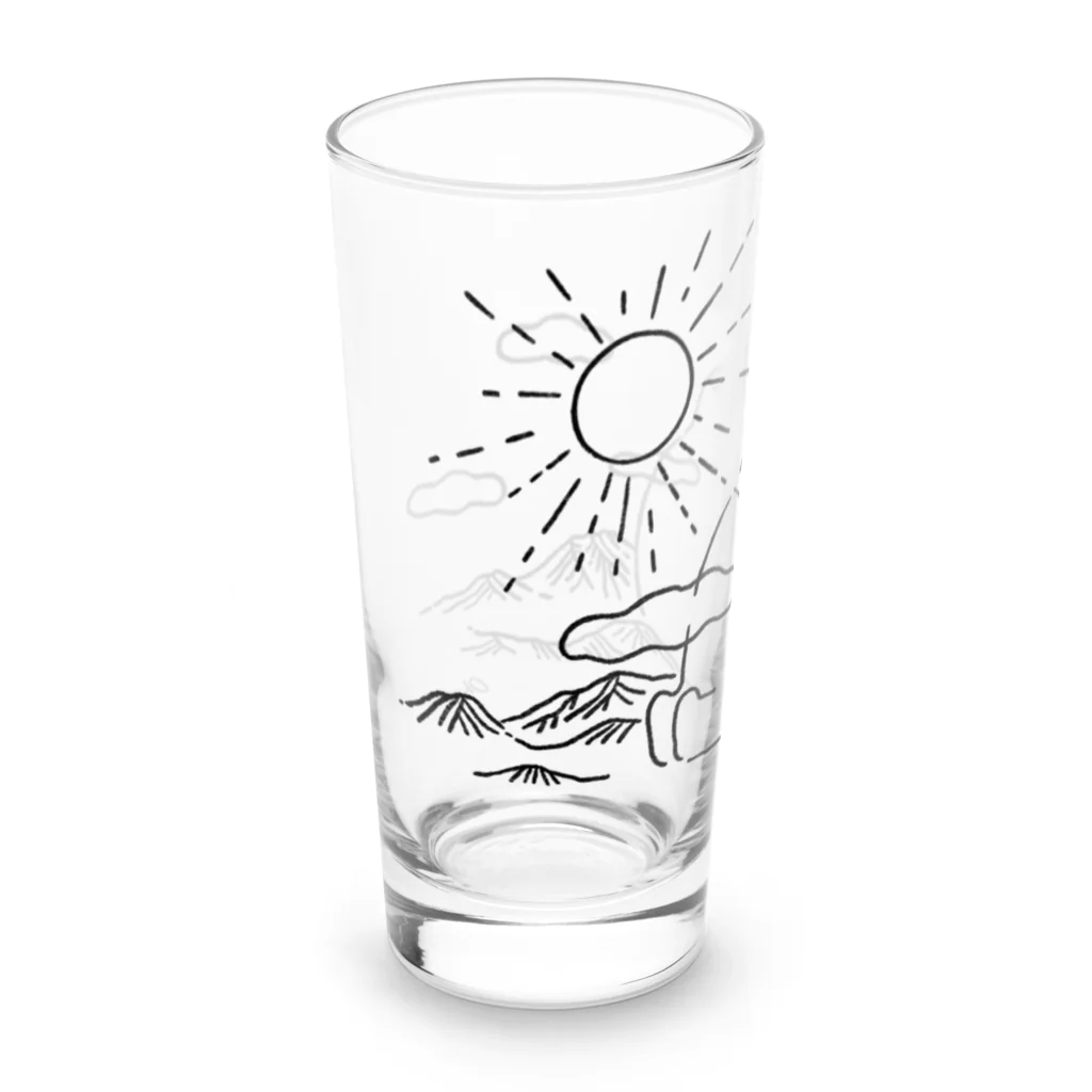 大浜綾子のひなたぼっこ　だいだらぼっち Long Sized Water Glass :left